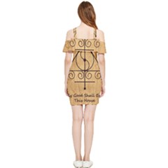Shoulder Frill Bodycon Summer Dress 