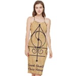 Only Good Shall Enter This House Bodycon Cross Back Summer Dress