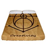 Sacred Symbol: Creativity Fitted Sheet (Queen Size)