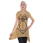 Sacred Symbol: Creativity Short Sleeve Side Drop Tunic