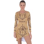 Sacred Symbol: Creativity Asymmetric Cut-Out Shift Dress