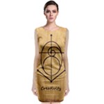 Sacred Symbol: Creativity Sleeveless Velvet Midi Dress