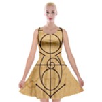 Sacred Symbol: Creativity Velvet Skater Dress