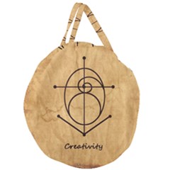 Giant Round Zipper Tote 