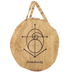 Giant Round Zipper Tote 