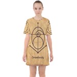 Sacred Symbol: Creativity Sixties Short Sleeve Mini Dress
