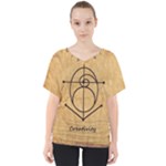 Sacred Symbol: Creativity V-Neck Dolman Drape Top