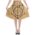 Sacred Symbol: Creativity Flared Midi Skirt
