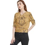 Sacred Symbol: Creativity Quarter Sleeve Blouse