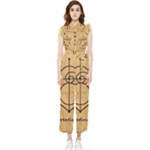 Sacred Symbol: Creativity Women s Frill Top Jumpsuit