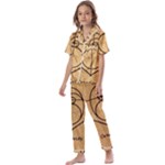 Sacred Symbol: Creativity Kids  Satin Short Sleeve Pajamas Set