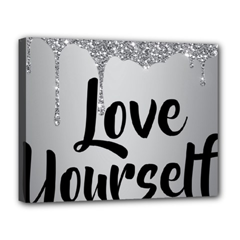 Love Yourself Canvas 14  x 11  (Stretched) from ArtsNow.com