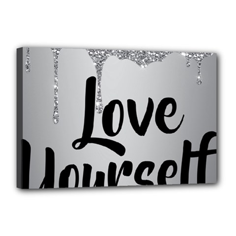Love Yourself Canvas 18  x 12  (Stretched) from ArtsNow.com
