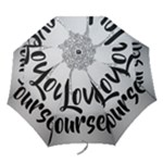 Love Yourself Folding Umbrellas