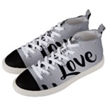 Love Yourself Men s Mid-Top Canvas Sneakers