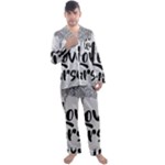 Love Yourself Men s Long Sleeve Satin Pajamas Set