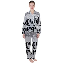 Women s Long Sleeve Satin Pajamas Set 