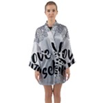 Love Yourself Long Sleeve Satin Kimono