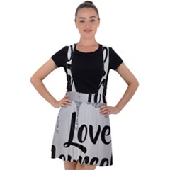 Velvet Suspender Skater Skirt 