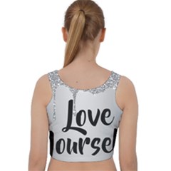 Velvet Racer Back Crop Top 