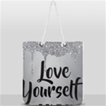 Love Yourself Full Print Rope Handle Tote (Large)