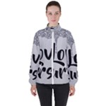 Love Yourself Women s High Neck Windbreaker