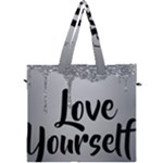 Love Yourself Canvas Travel Bag