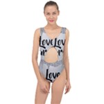 Love Yourself Center Cut Out Swimsuit