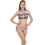 Love Yourself Cross Front Halter Bikini Set