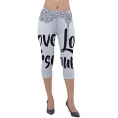 Lightweight Velour Capri Leggings  