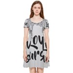 Love Yourself Inside Out Cap Sleeve Dress