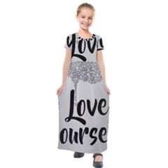 Kids  Short Sleeve Maxi Dress 