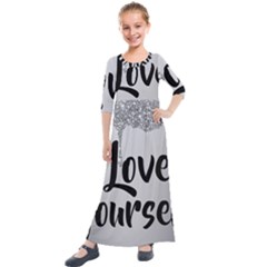 Kids  Quarter Sleeve Maxi Dress 