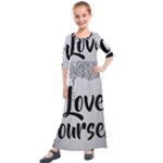 Love Yourself Kids  Quarter Sleeve Maxi Dress