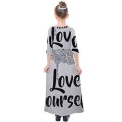 Kids  Quarter Sleeve Maxi Dress 