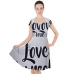 Love Yourself Cap Sleeve Midi Dress