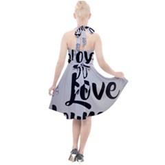 Halter Party Swing Dress  