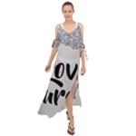Love Yourself Maxi Chiffon Cover Up Dress