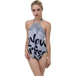 Love Yourself Go with the Flow One Piece Swimsuit