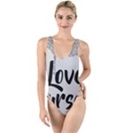 Love Yourself High Leg Strappy Swimsuit