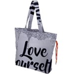 Love Yourself Drawstring Tote Bag