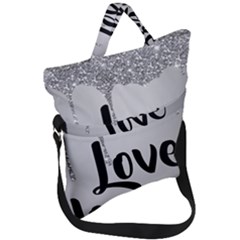 Fold Over Handle Tote Bag 
