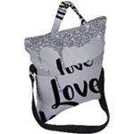 Love Yourself Fold Over Handle Tote Bag