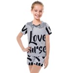 Love Yourself Kids  Mesh Tee and Shorts Set