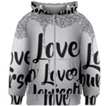 Love Yourself Kids  Zipper Hoodie Without Drawstring