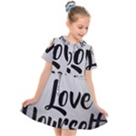 Love Yourself Kids  Short Sleeve Shirt Dress