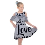 Love Yourself Kids  Shoulder Cutout Chiffon Dress
