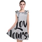Love Yourself Tie Up Tunic Dress