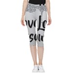 Love Yourself Inside Out Lightweight Velour Capri Leggings 