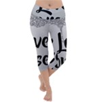 Love Yourself Lightweight Velour Capri Yoga Leggings
